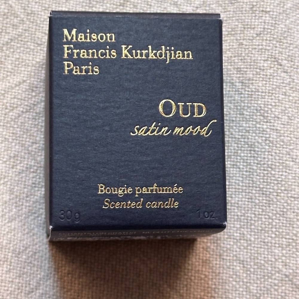 NEW Maison Francis Kurkdjian OUD Satin Mood Mini Candle – 1oz NIB